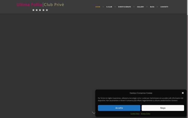Screenshot of clubpriveultimafollia.it