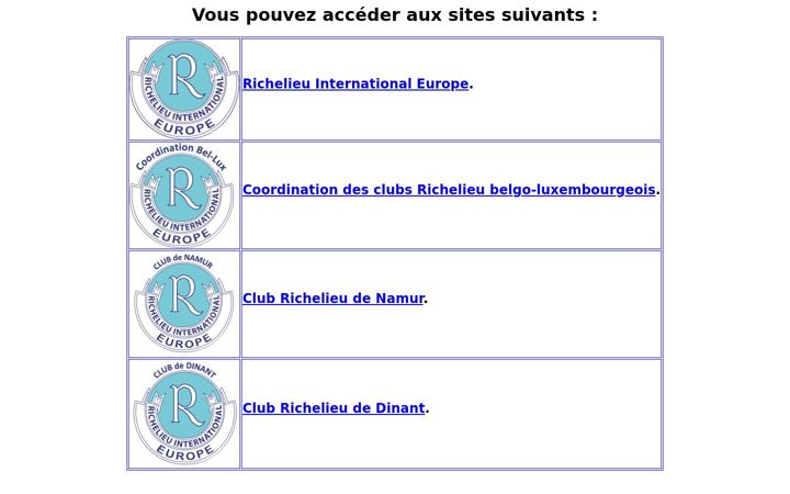 Screenshot of clubrichelieu.eu