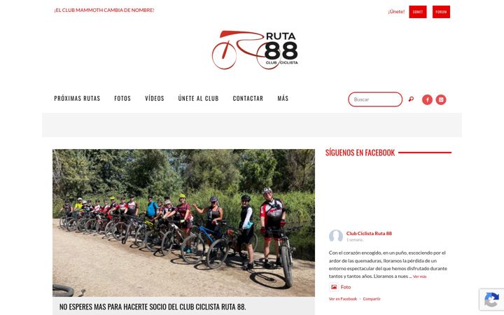 Screenshot of clubruta88.com