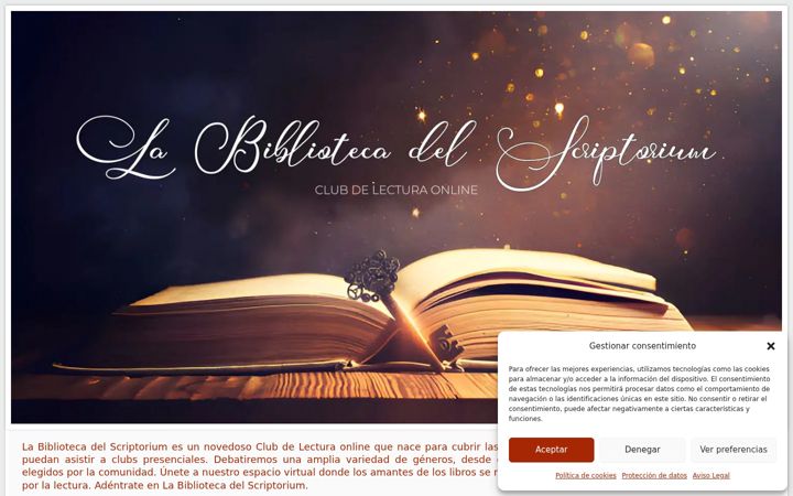Screenshot of clubscriptorium.com
