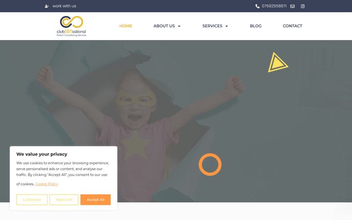 Screenshot of clubsensational.org