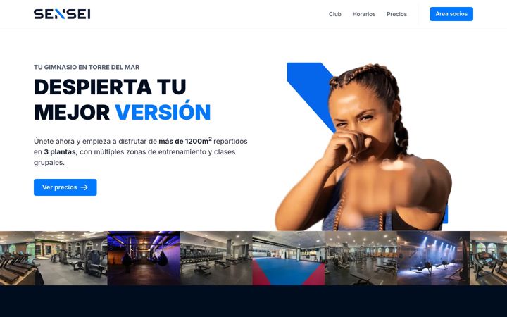 Screenshot of clubsensei.com