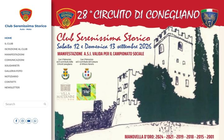 Screenshot of clubserenissimastorico.it