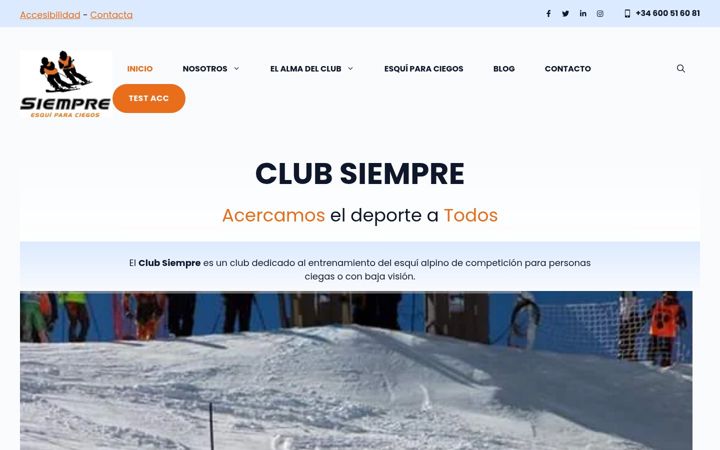 Screenshot of clubsiempre.org