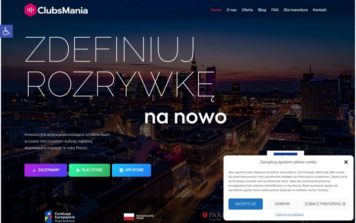 Screenshot of clubsmania.pl