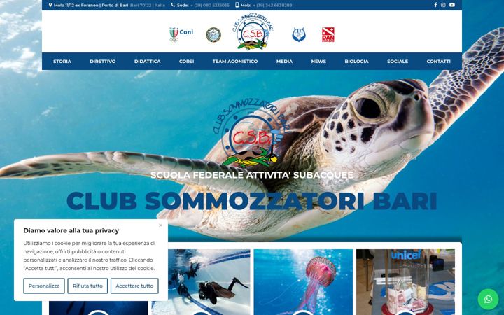 Ekrano kopija clubsommozzatoribari.it
