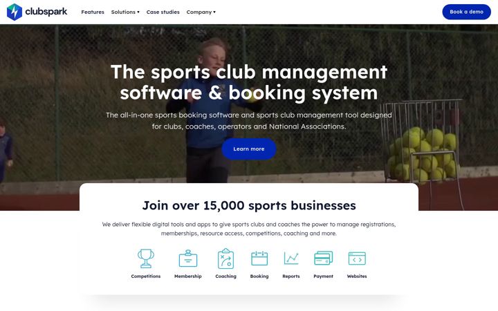 Screenshot of clubspark.com