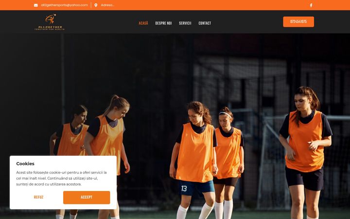 Screenshot of clubsportivall2gether.ro