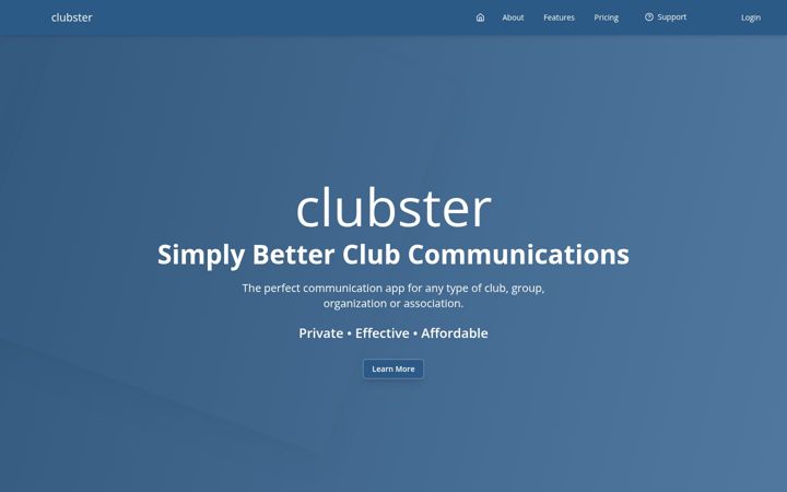 Screenshot of clubster.com