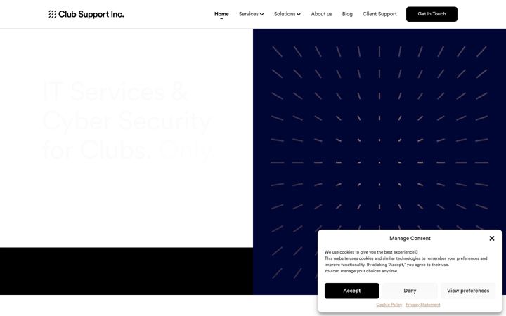 Screenshot of clubsupportinc.com