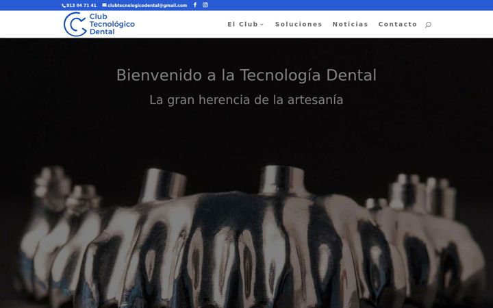 Capture d'écran de clubtecnologicodental.es