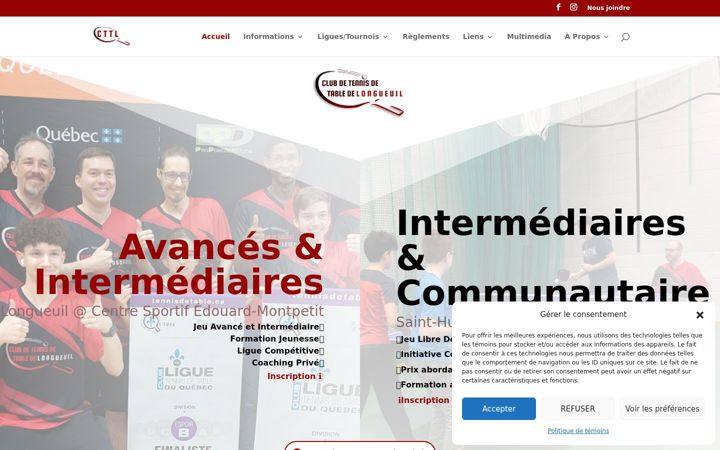 Screenshot of clubttl.ca