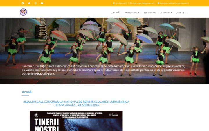 Zrzut ekranu clubulcopiilor3.ro