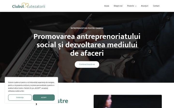 Zrzut ekranu clubulcutezatorii.ro