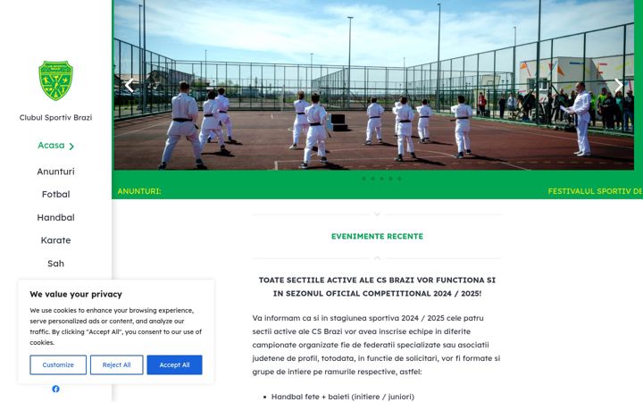 Zrzut ekranu clubulsportivbrazi.ro