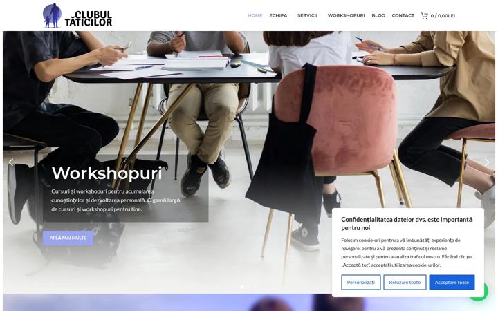 Zrzut ekranu clubultaticilor.ro
