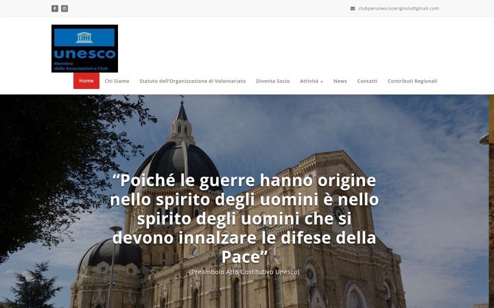 Screenshot of clubunescocerignola.it