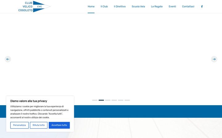 Screenshot of clubvelicocogoleto.it