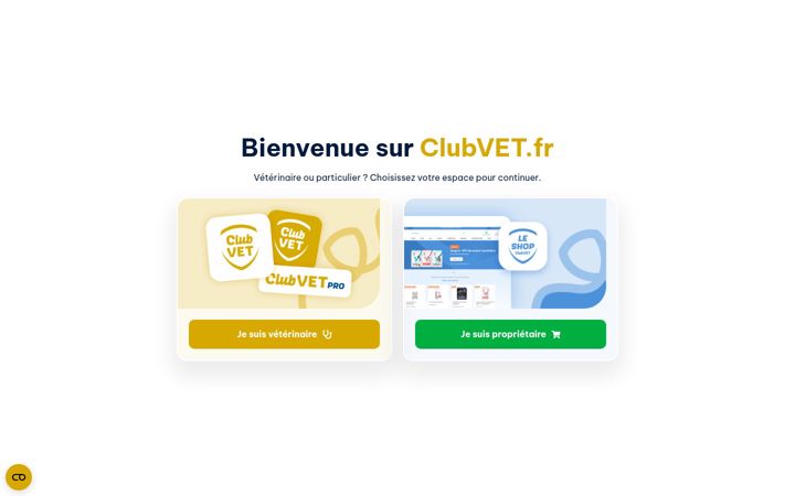 Captura de pantalla de clubvet.fr
