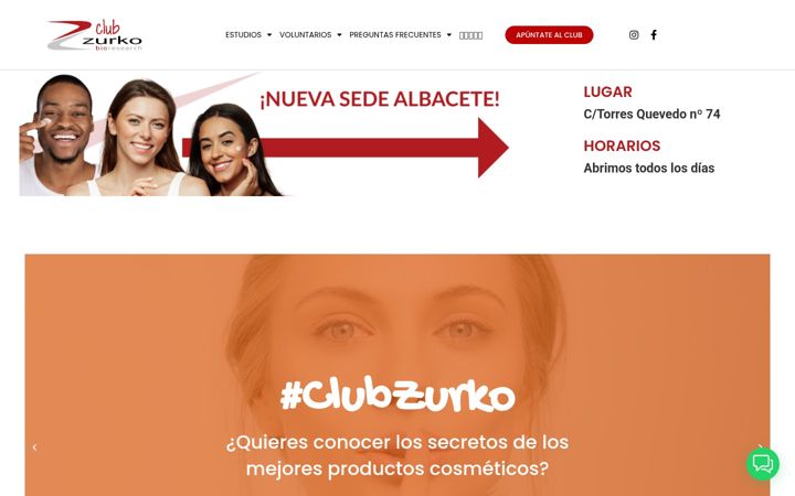 Screenshot of clubzurko.com