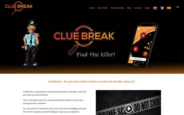 Screenshot of cluebreak.com