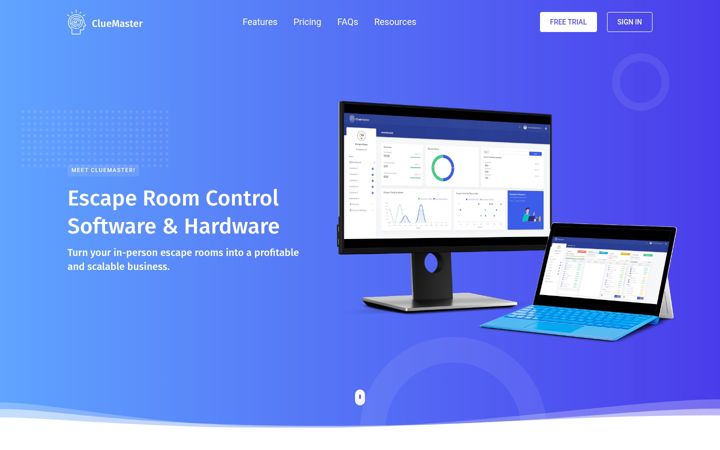 Screenshot of cluemaster.io