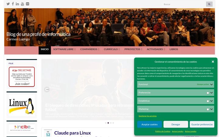 Screenshot of cluengo.es