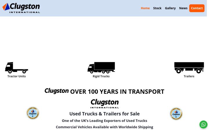 Screenshot του clugstoninternational.co.uk
