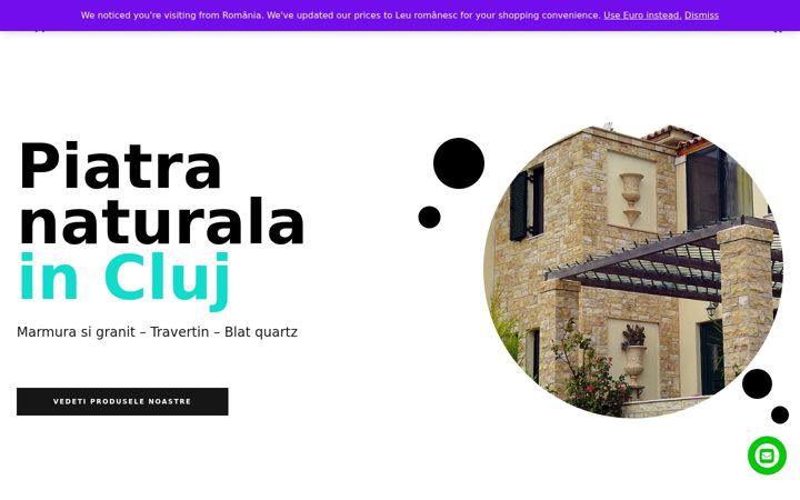 Screenshot of clujpiatranaturala.ro