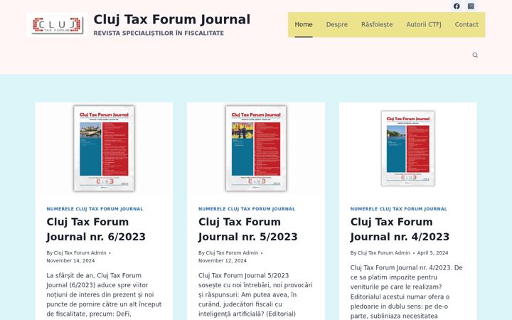Screenshot of clujtaxforum.ro