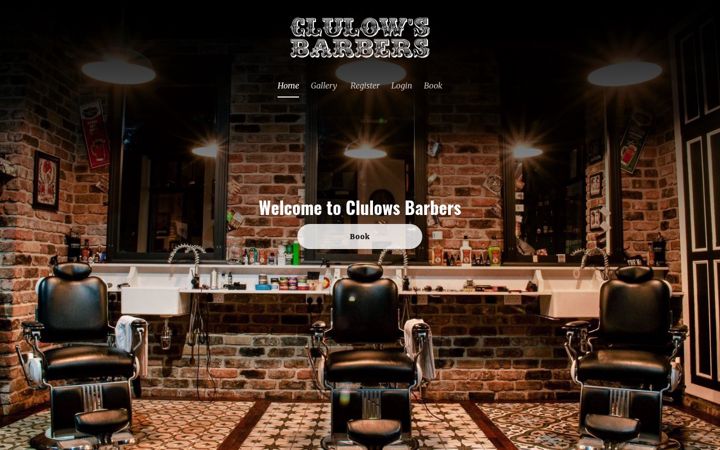 Screenshot του clulowsbarbers.co.uk