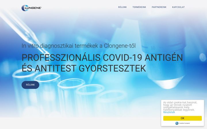 Screenshot του clungene.hu
