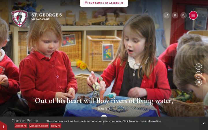 Screenshot of clunprimaryschool.org.uk
