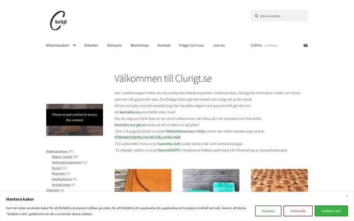 Screenshot of clurigt.se