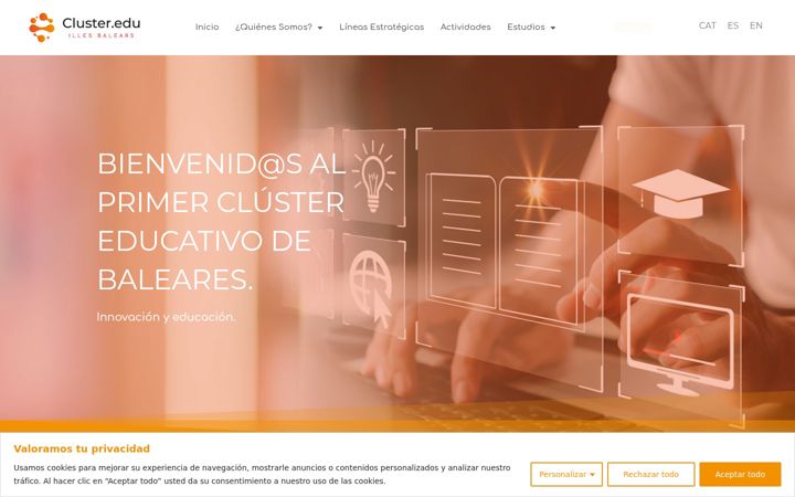 Screenshot of cluster.edu.es