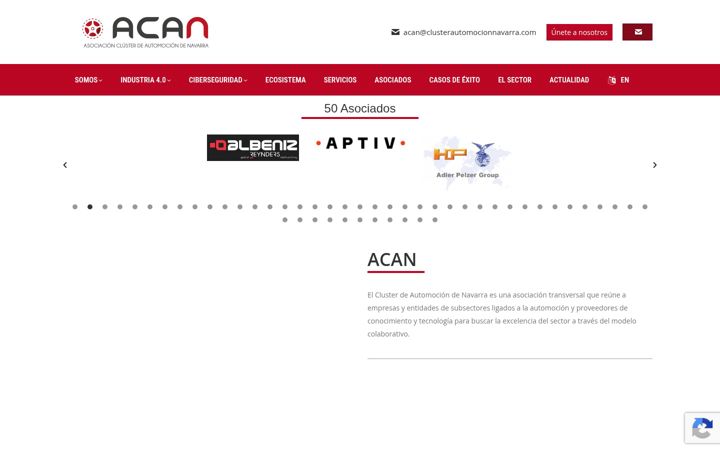 Screenshot of clusterautomocionnavarra.com