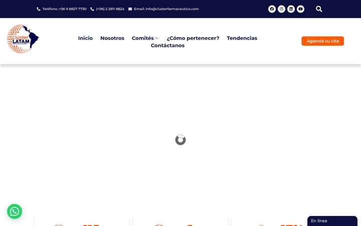 Screenshot of clusterfarmaceutico.com