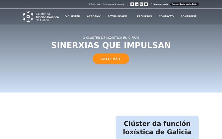 Ekrano kopija clusterfuncionloxistica.org