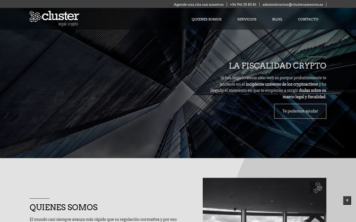 Screenshot of clusterlegalcrypto.com