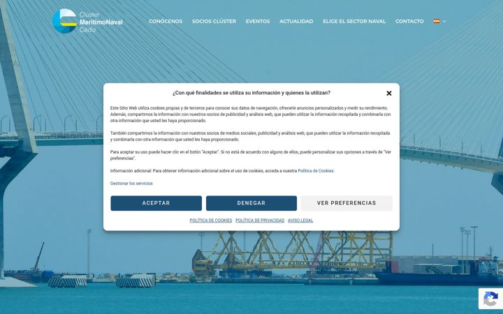 Posnetek zaslona clusternavalcadiz.es