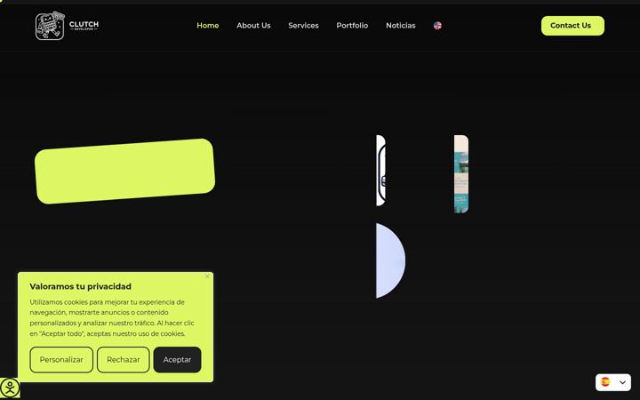 Screenshot of clutchappdevelopment.com