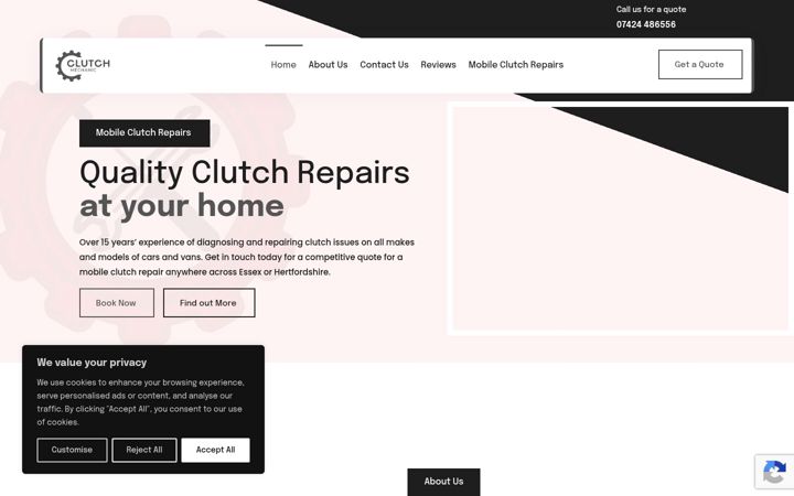 Screenshot του clutchmechanic.co.uk