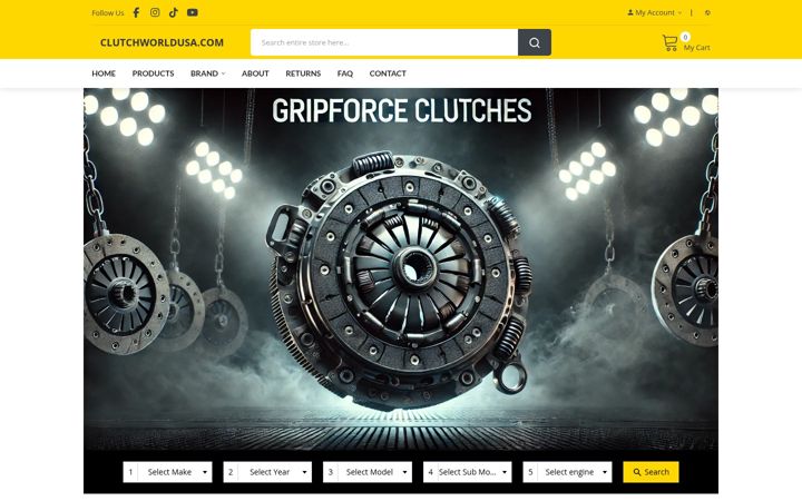 Screenshot of clutchworldusa.com