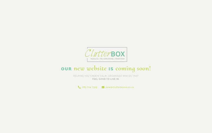 Екранна снимка на clutterboxsa.co.za