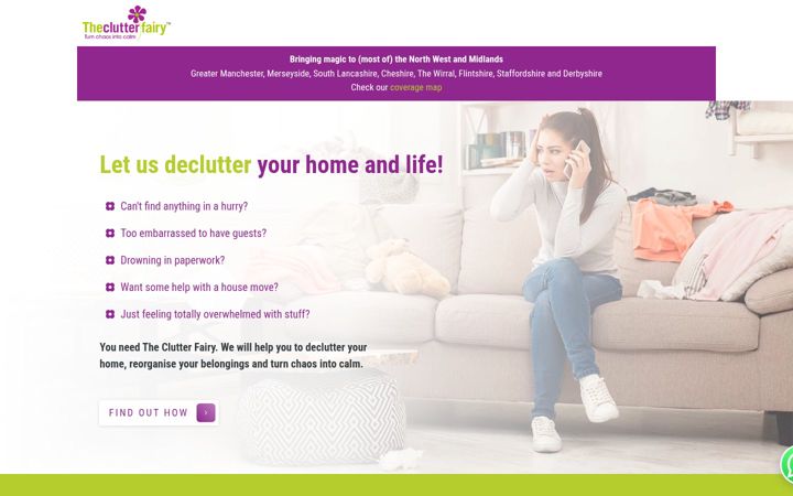 Screenshot του clutterfairy.co.uk