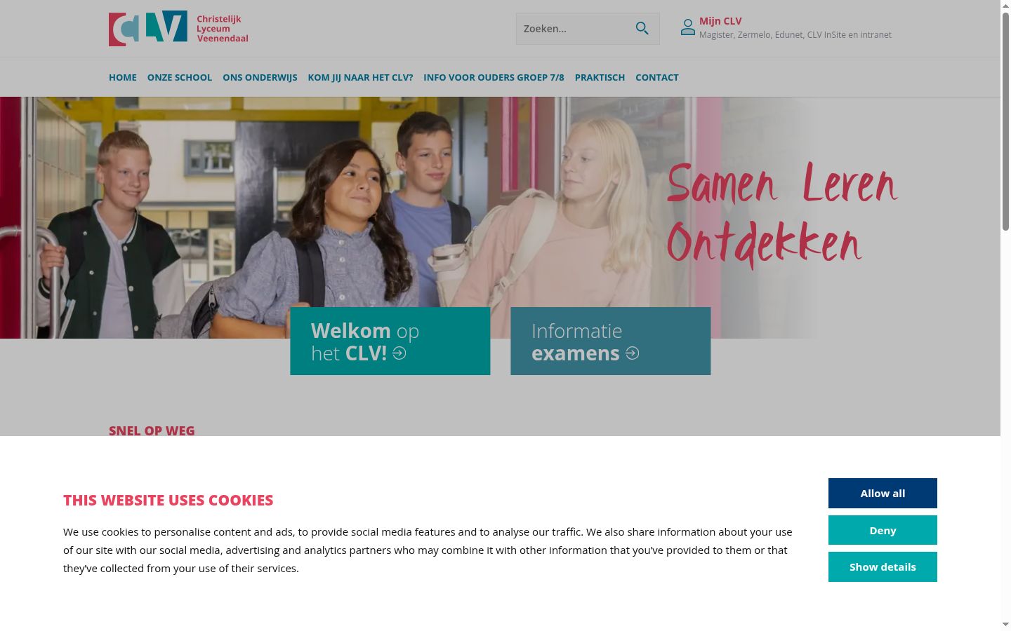 Skjermbilde av samtykkebanneret slik det vises før noen interaksjon