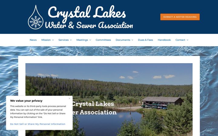 Screenshot of clwater.org