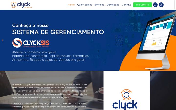 Posnetek zaslona clycktec.com.br