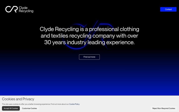 Screenshot του clyde-recycling.co.uk