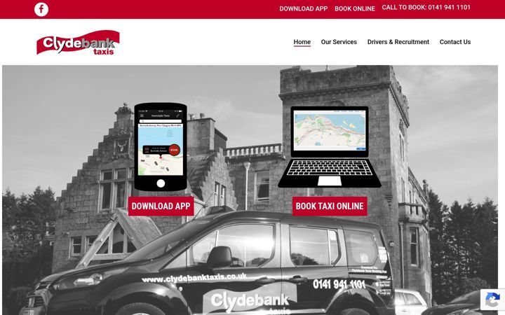Screenshot του clydebanktaxis.co.uk